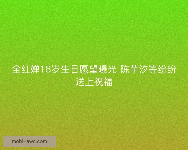 全红婵18岁生日愿望曝光 陈芋汐等纷纷送上祝福